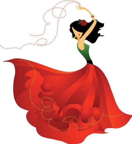 455x494 Free Flamenco Dancer Clipart And Vector Graphics