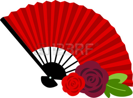 450x330 Spanish Flamenco Fans Clipart