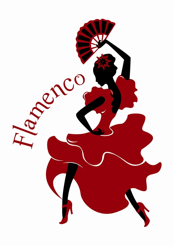 566x801 Flamenco Dancer Wall Decals, Wall Stickers Art Without Boundaries