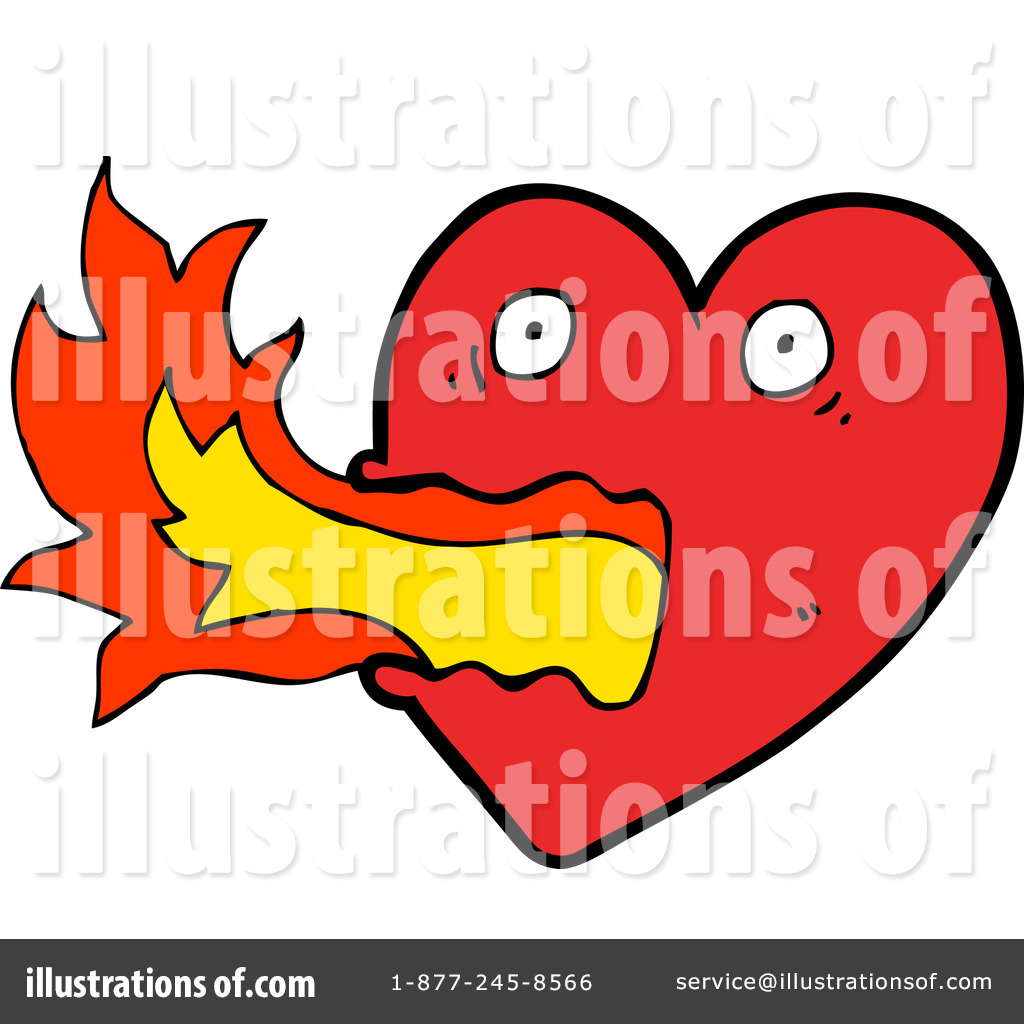 Flaming Heart Clipart at GetDrawings | Free download