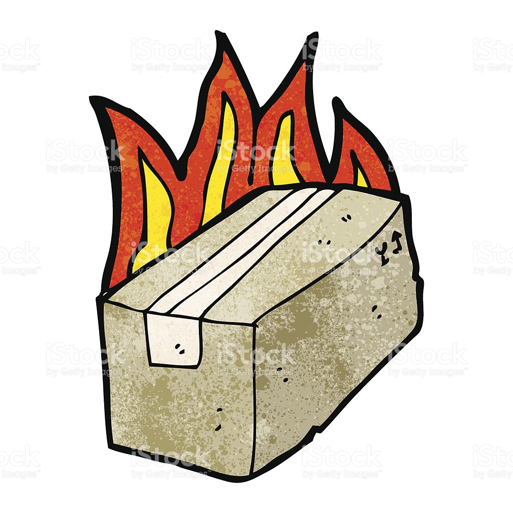 1024x1024 Flaming Box Clipart
