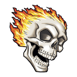 Flaming Skull Clipart at GetDrawings | Free download