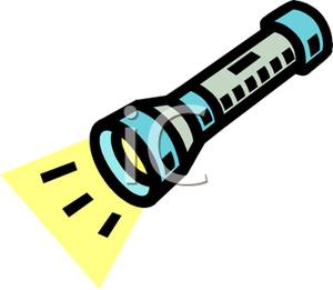 300x261 Clip Art Image A Flashlight