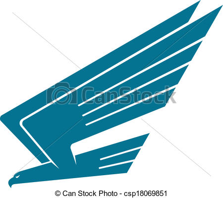 450x399 Silhoutte Vector Illustration Of An Eagle In Flight Swooping