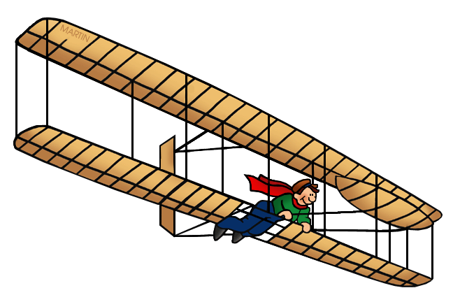 648x432 World History Clip Art By Phillip Martin, Early Flight
