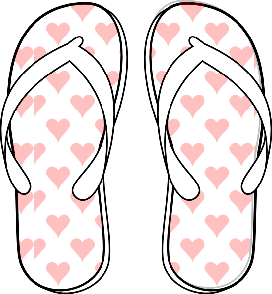 552x596 Flip Flop Clip Art