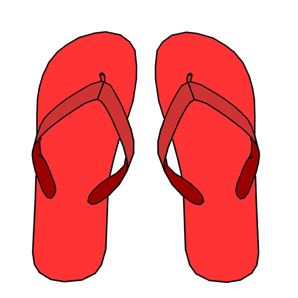 615x615 Image Of Clip Art Flip Flops
