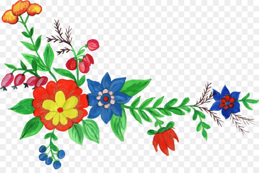 900x600 Watercolour Flowers Floral Design Clip Art