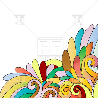 400x400 Floral Multicolor Design Background Royalty Free Vector Clip Art