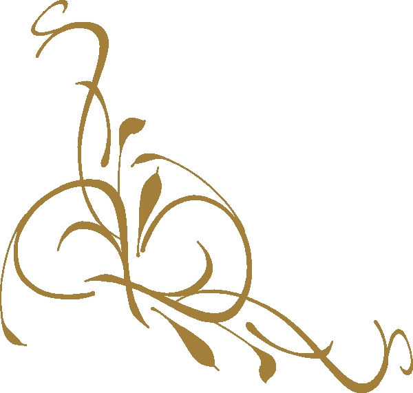 600x571 Gold Flower Clipart Gold Floral Design Clip Art At Clker Vector