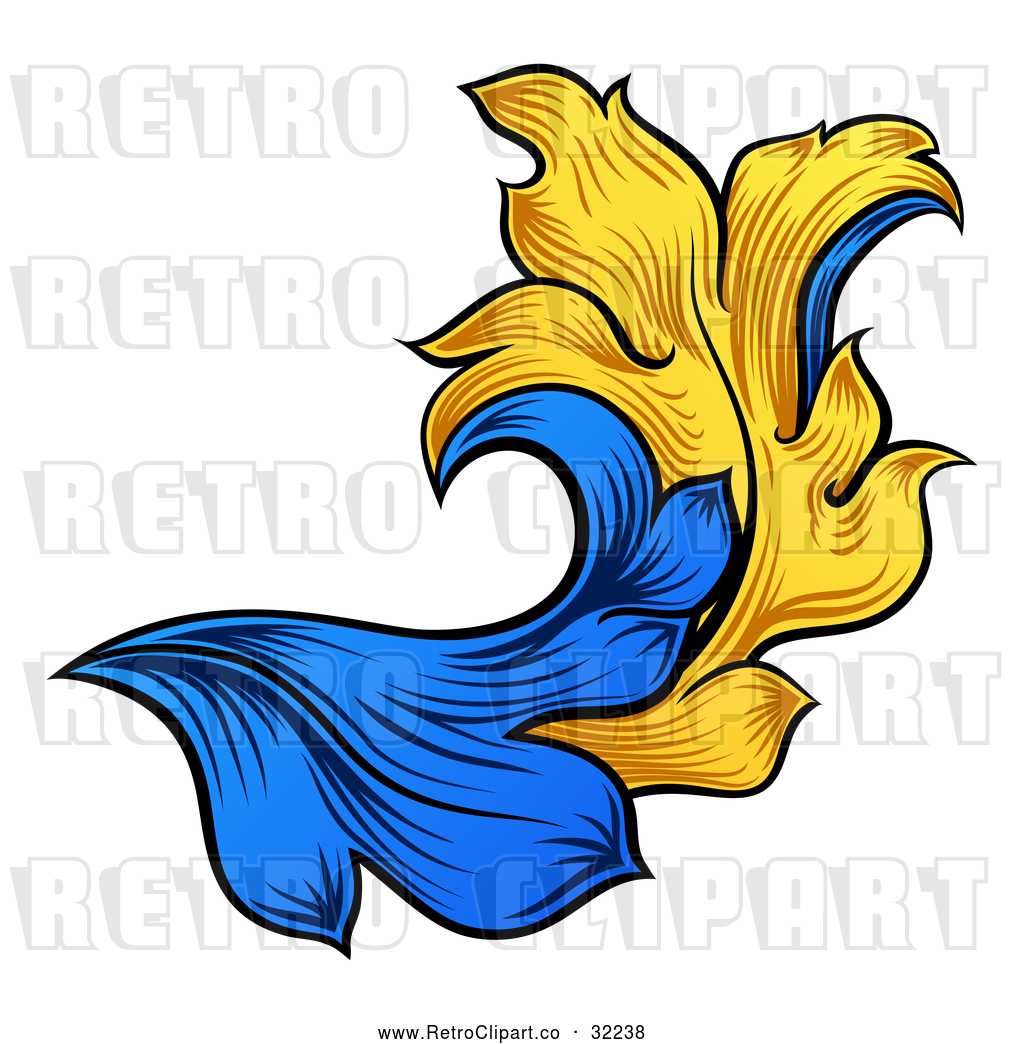 1024x1044 Vector Clip Art Of A Retro Heraldry Floral Design Element