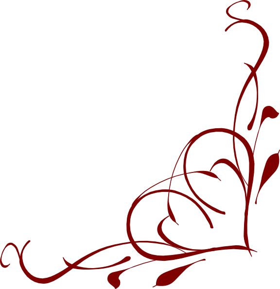 576x595 Scroll Corner Clip Art