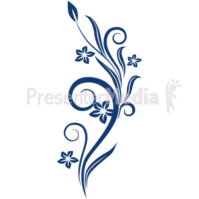 400x400 Blue Flower Clipart Graphic Design Art