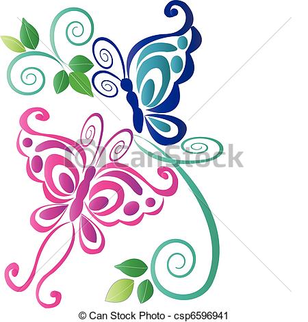 450x470 Floral Butterflies Clipart, Explore Pictures