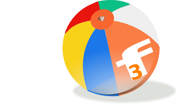 600x355 Florida Fun Find Beach Ball Logo Clip Art