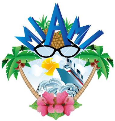 380x400 Miami Beach Clipart