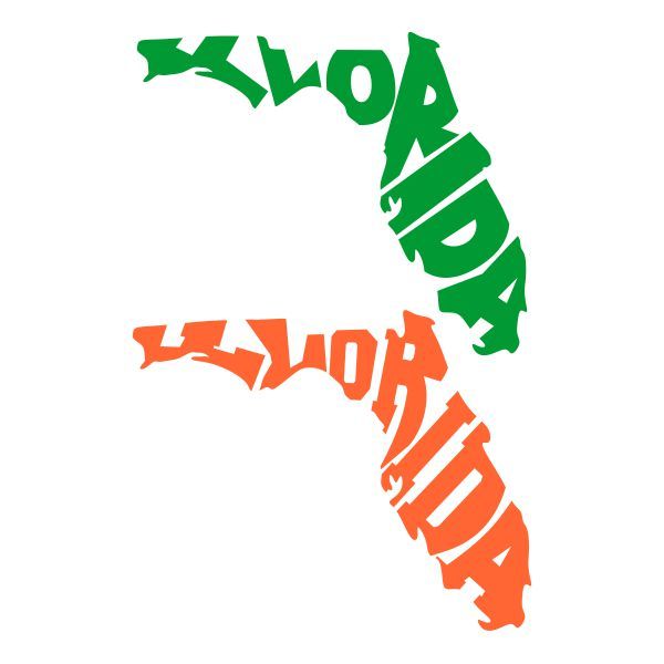 600x600 Florida State Cuttable Design Cut File. Vector, Clipart, Digital