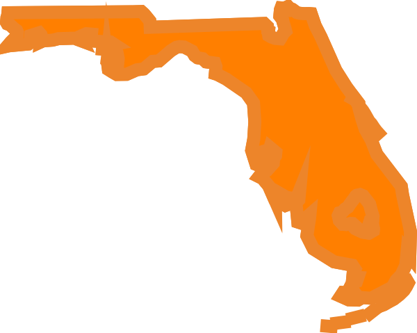 600x479 Florida State Outline Clip Art