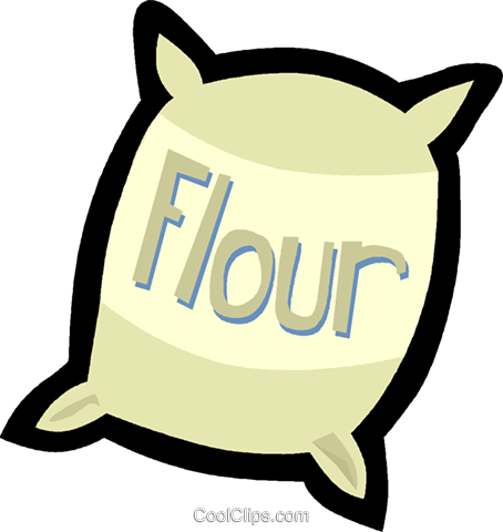 454x480 Flour Royalty Free Vector Clip Art Illustration Vc004835