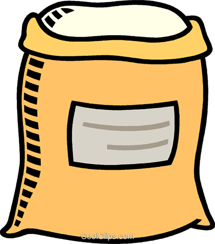 422x480 Flour Royalty Free Vector Clip Art Illustration Vc009981