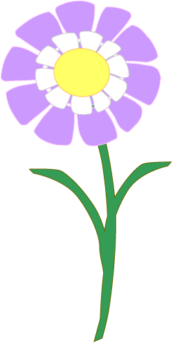 250x493 Summer Flowers Clip Art