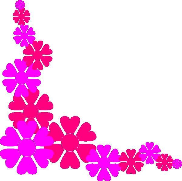 600x597 Clipart Of Flowers Borders