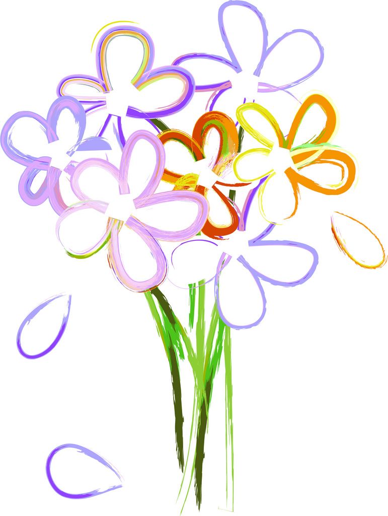 771x1024 Trends For Gt Spring Flowers Bouquet Clipart