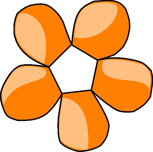600x594 Free Clipart Orange Flowers Orange Flower Clip Art At Clker Vector