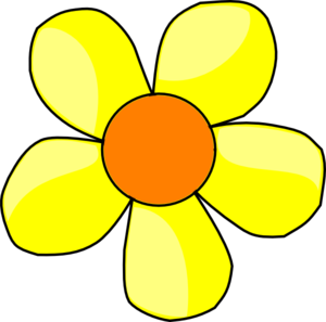 300x297 Yellow Flower Clip Art