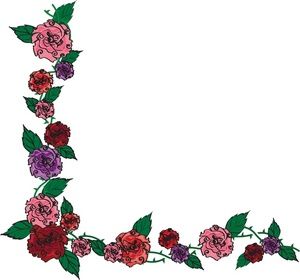 300x280 Rose Frame Clip Art Flower Clip Art Images Flower Stock Photos