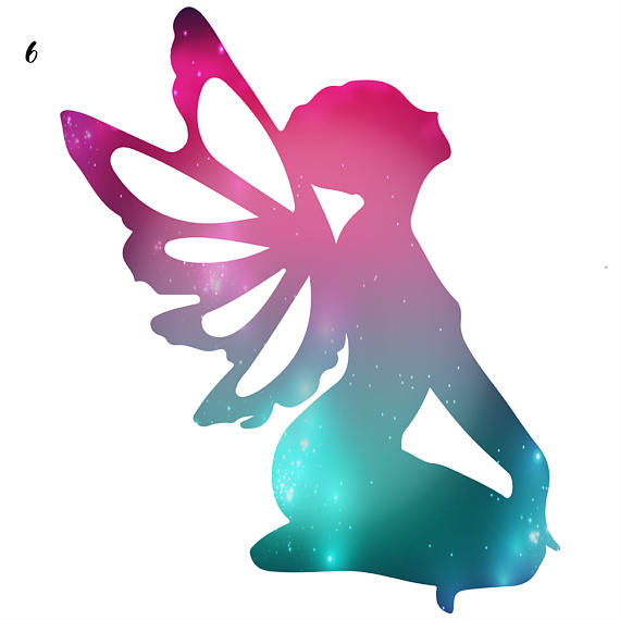 570x570 Galaxy Fairies, Fairy Clipart, Cosmic Clip Art, Rainbow Fairy Tale