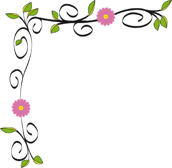 600x585 Flower Border Clipart Clipart Panda