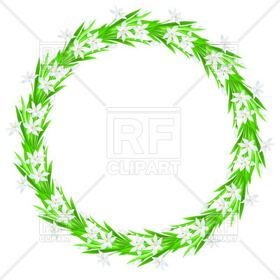 400x400 Spring Round Flower Frame Vector Image Vector Artwork Of Borders