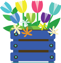 203x210 Free Flowers Clipart