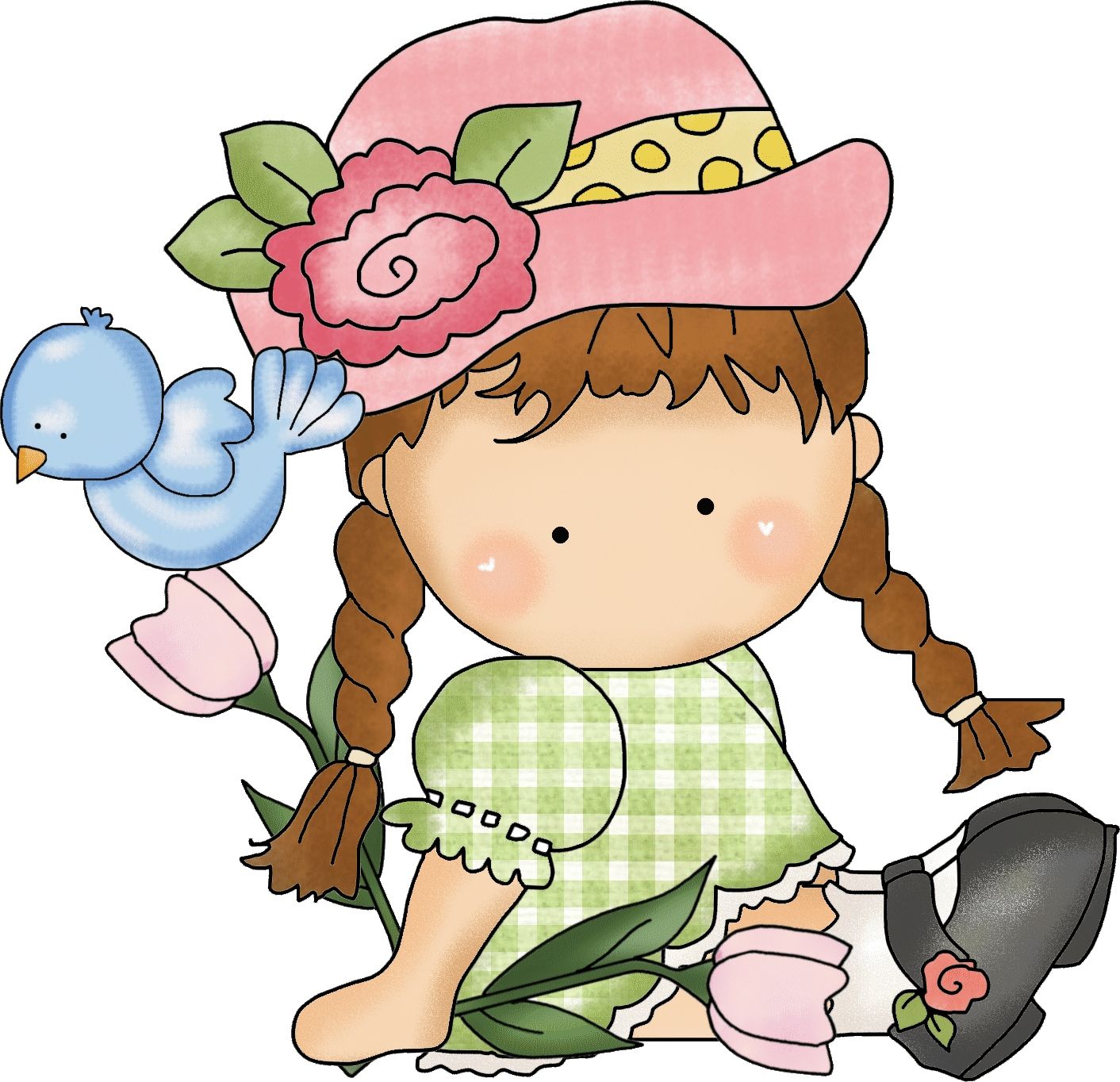 1412x1364 Flower Girl 1 Country Flower, Girls And Clip Art