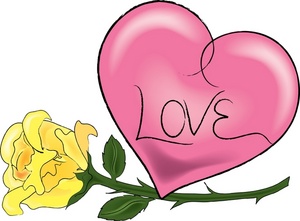 300x221 Love Hearts Clip Art