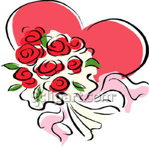 300x296 Red Rose Clip Art