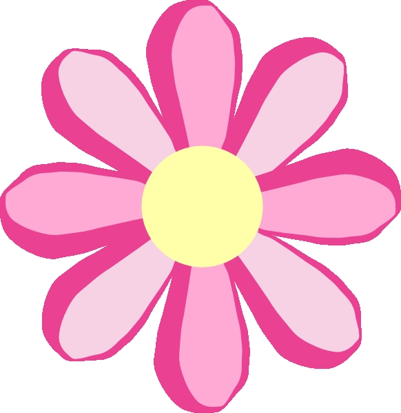 582x599 Cute Flower Clipart