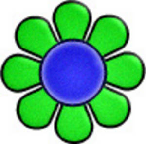 300x297 70s Flower Clipart