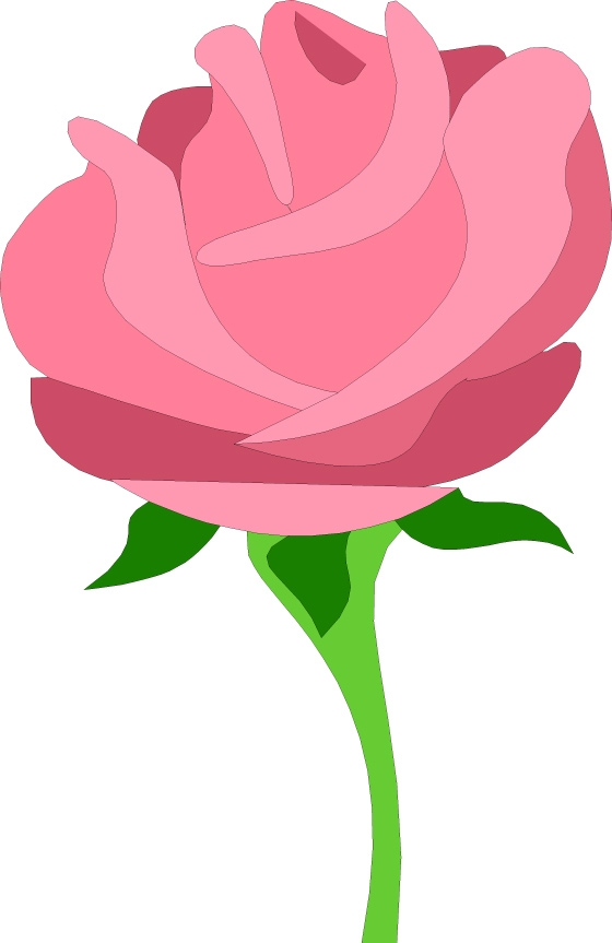 560x863 Free Pink Flower Clip Art Clipart Free Pink Rose Clipart
