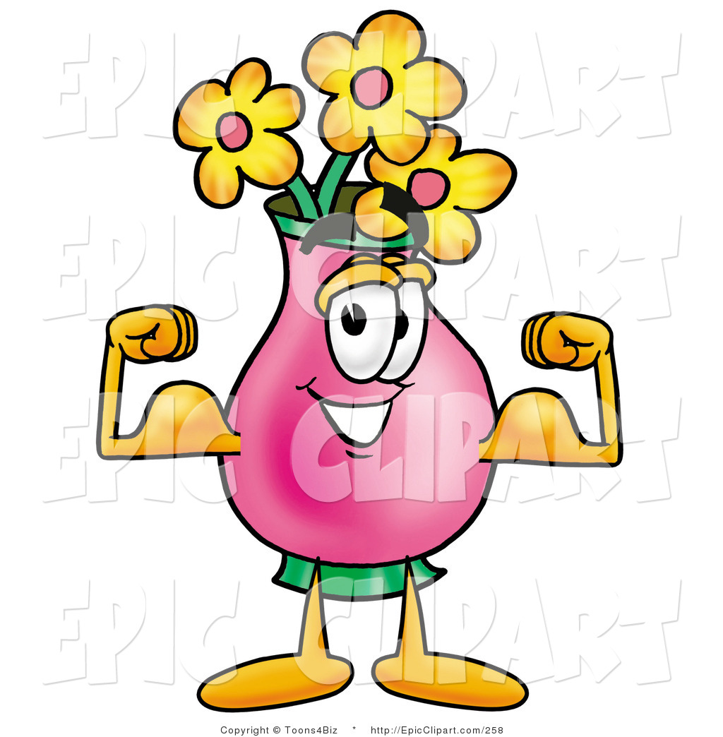 1024x1044 Clip Art Of A Pink Vase Of Flowers Mascot Cartoon Character