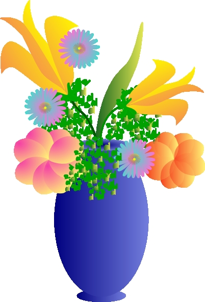 402x592 Clipart Flower Vase A Vase Of Flowers Clip Art At Clker Vector
