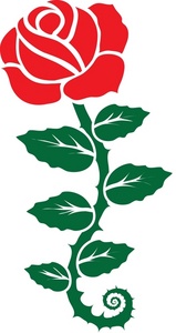 159x300 Rose Clipart Image