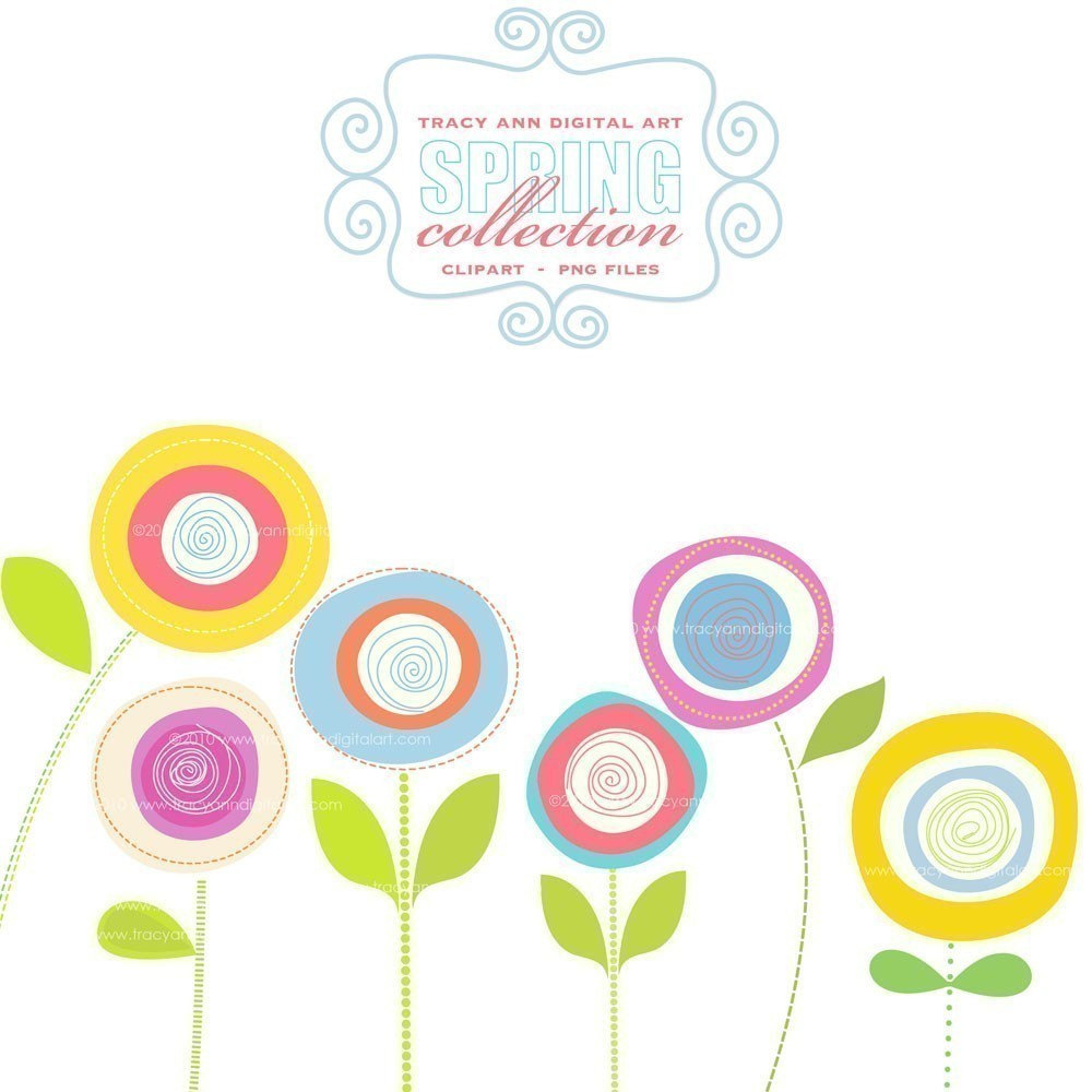 1000x1000 Free Clipart Spring Flowers Free Flower Clipart Spring Flowers