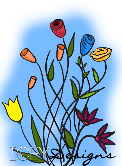 421x571 Blue Flower Clipart Flowering Vine 3082448