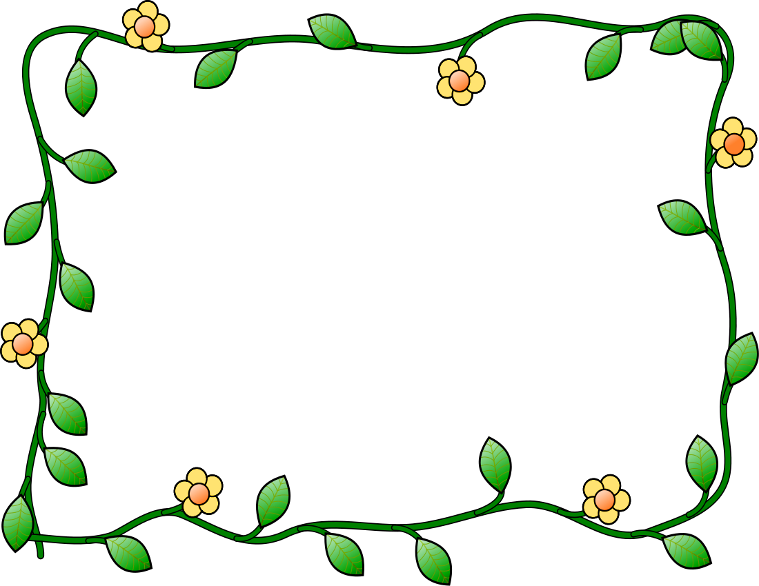 1100x850 Clip Art Flowers And Vines 3