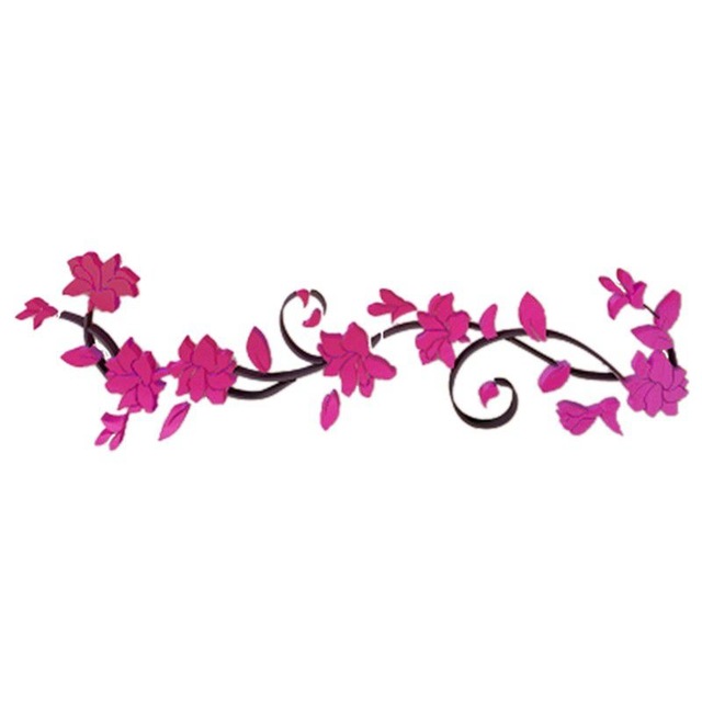 640x640 Fuho Fashion Diy Decal Home Decor Removable Acrylic 3d Rose Flower