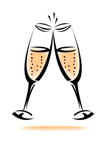 365x501 Champagne Flute Clipart