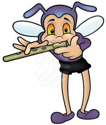 340x400 Clip Art Bug And Flute Clipart Panda