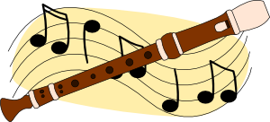 300x136 Flute Music Clip Art Free Vector 4vector